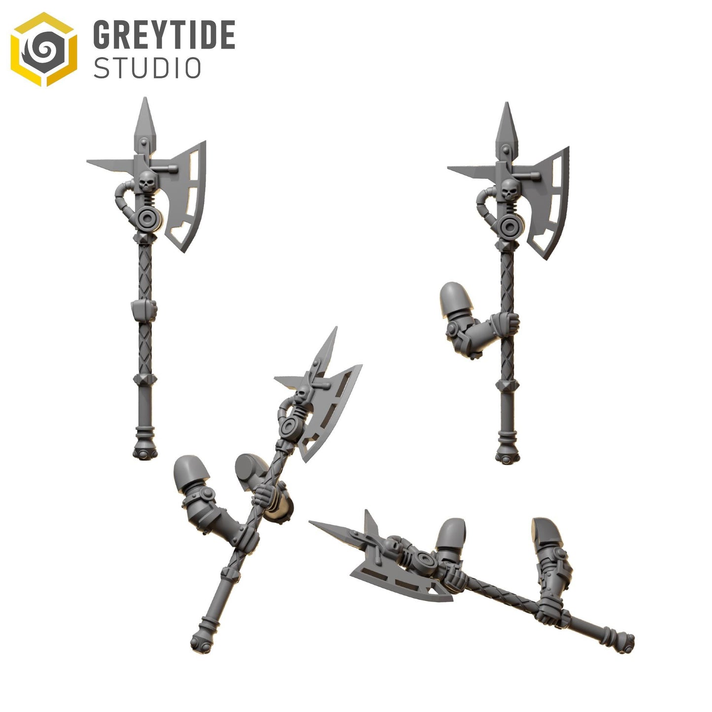 Two Handed Axes | Set of 5 Pieces | GreyTide Studio - Eternal Pilgrims | 12K Prints
