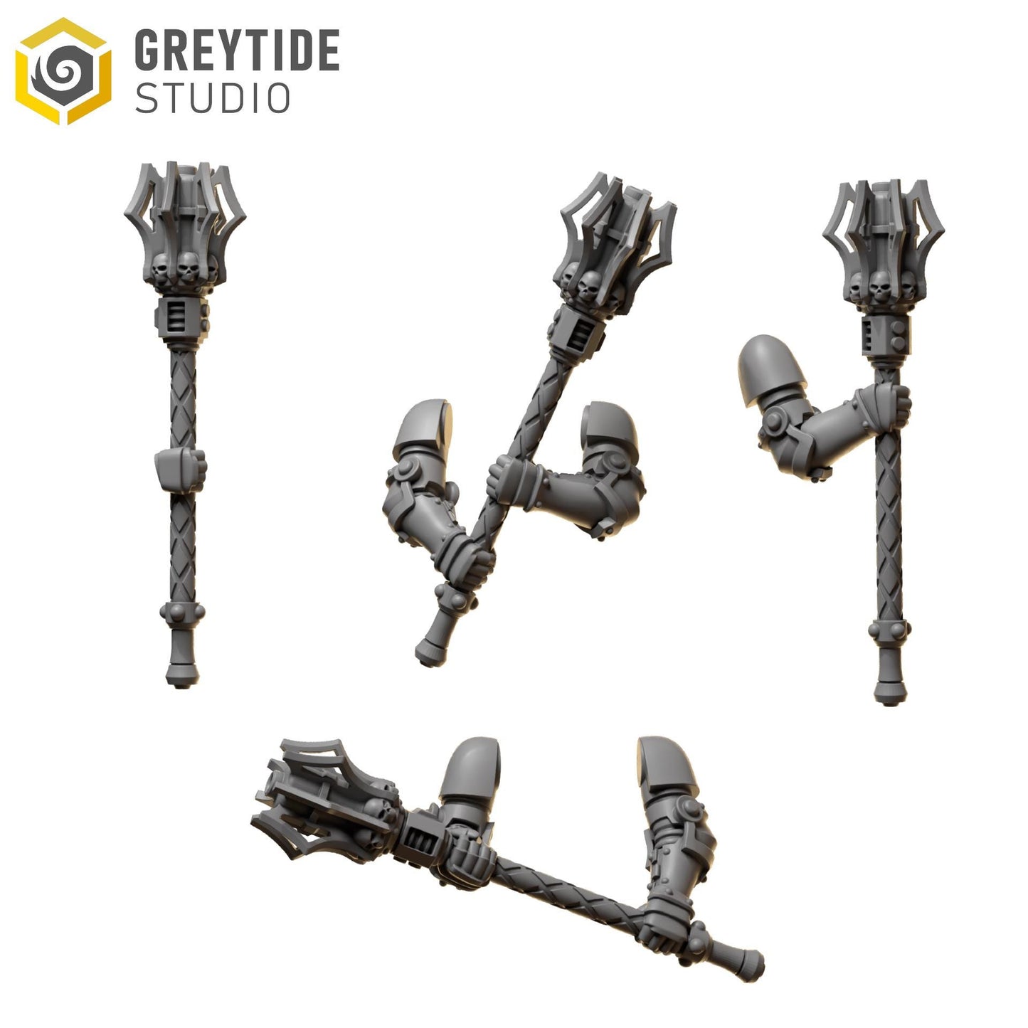 Two Handed Mauls | Set of 5 Pieces | GreyTide Studio - Eternal Pilgrims | 12K Prints