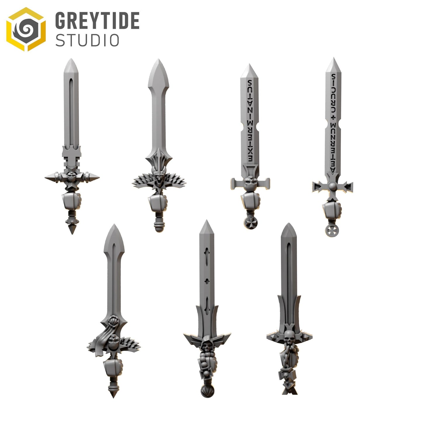 Swords | Set of 7 Pieces | GreyTide Studio - Eternal Pilgrims | 12K Prints