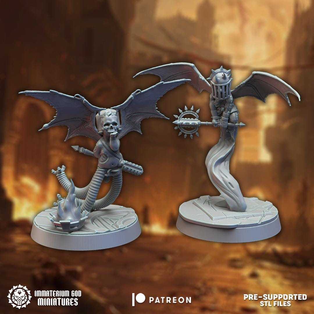 Daughters of Annihilation | Court of Corruption | Immaterium God Miniatures | 12K Prints