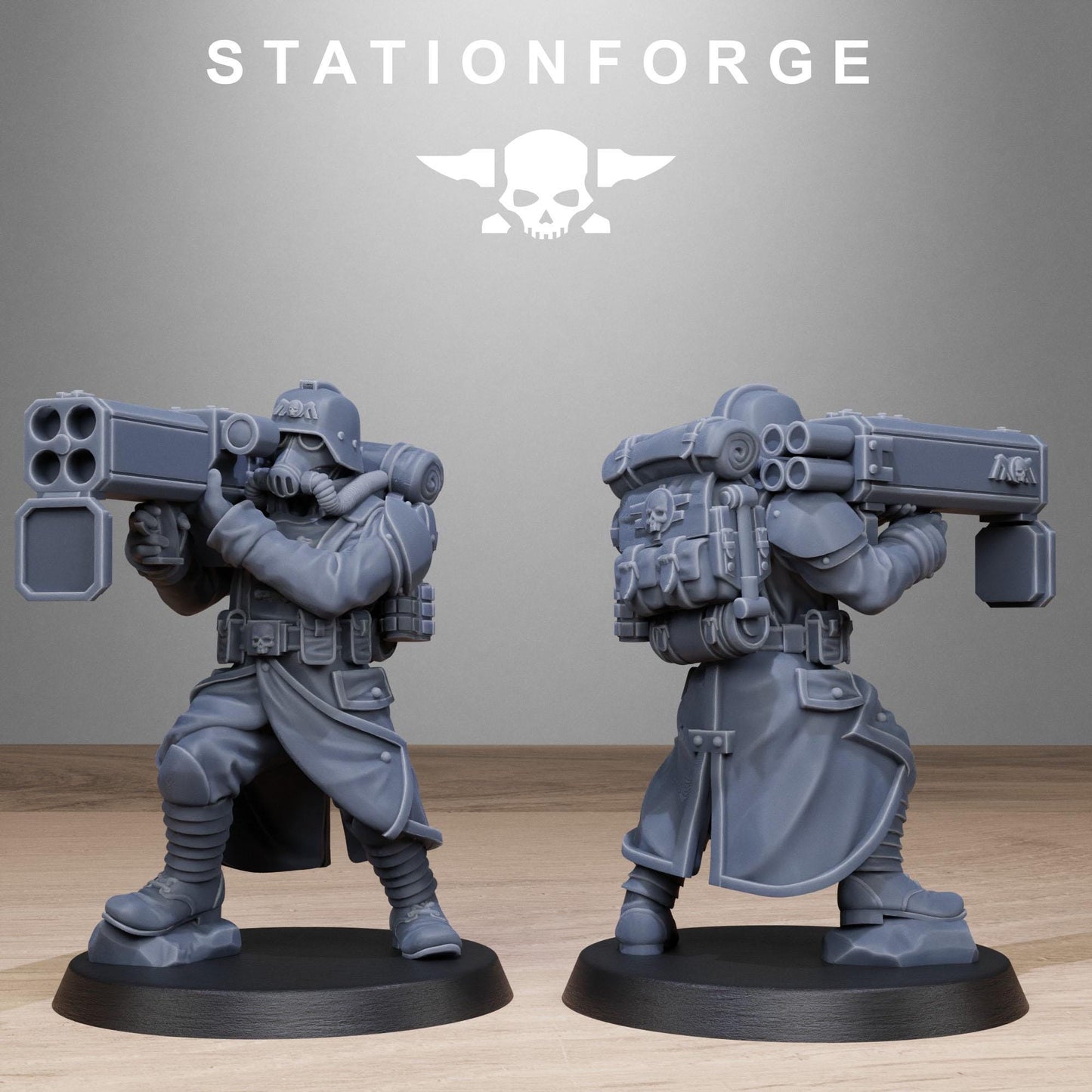 GrimGuard Rocketeers | Set of 10 Minis | StationForge | 12K Prints