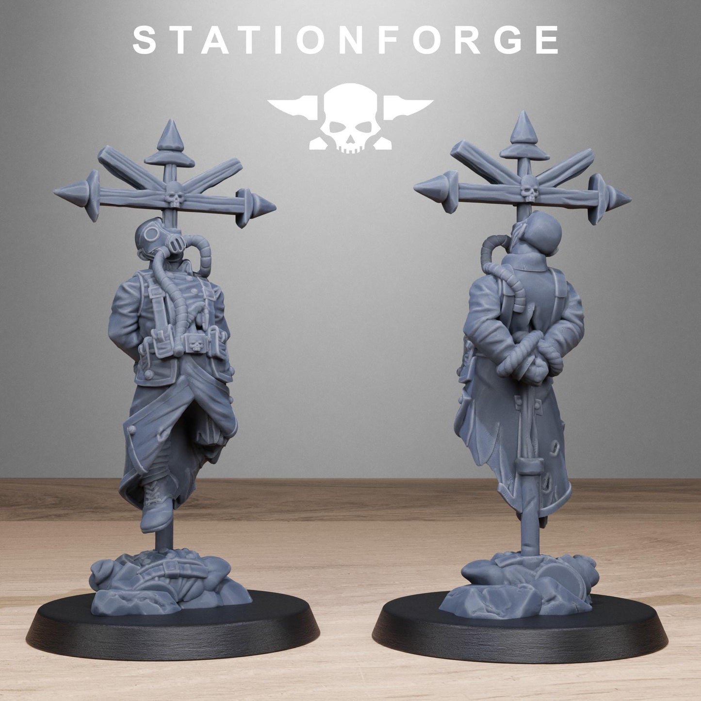 GrimGuard Objective Markers | Set of 10 Minis | StationForge | 12K Prints