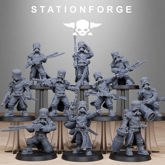GrimGuard Royals | Set of 10 Minis | StationForge | 12K Prints