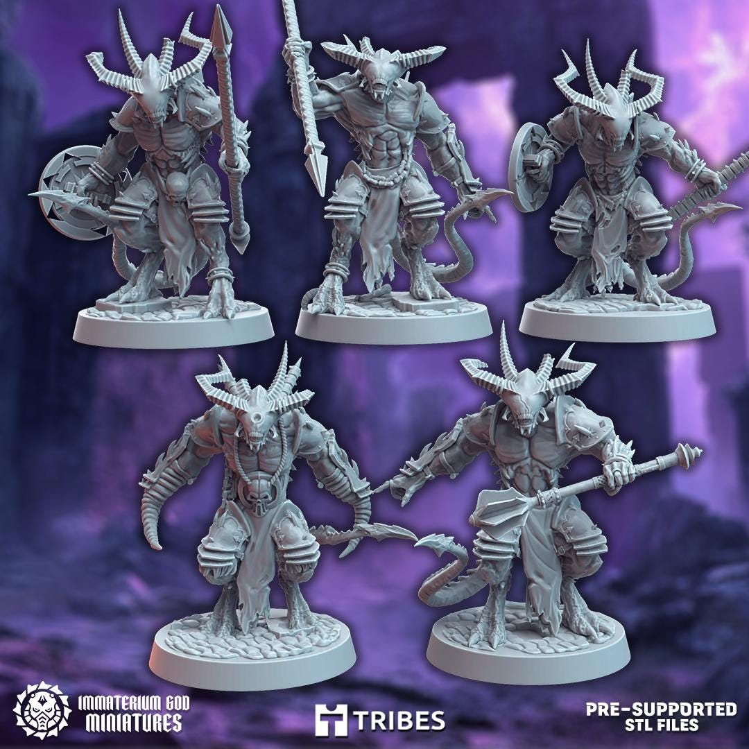 Demons of Kalal | Cult of The Forgotten God | Immaterium God Miniatures | 12K Prints