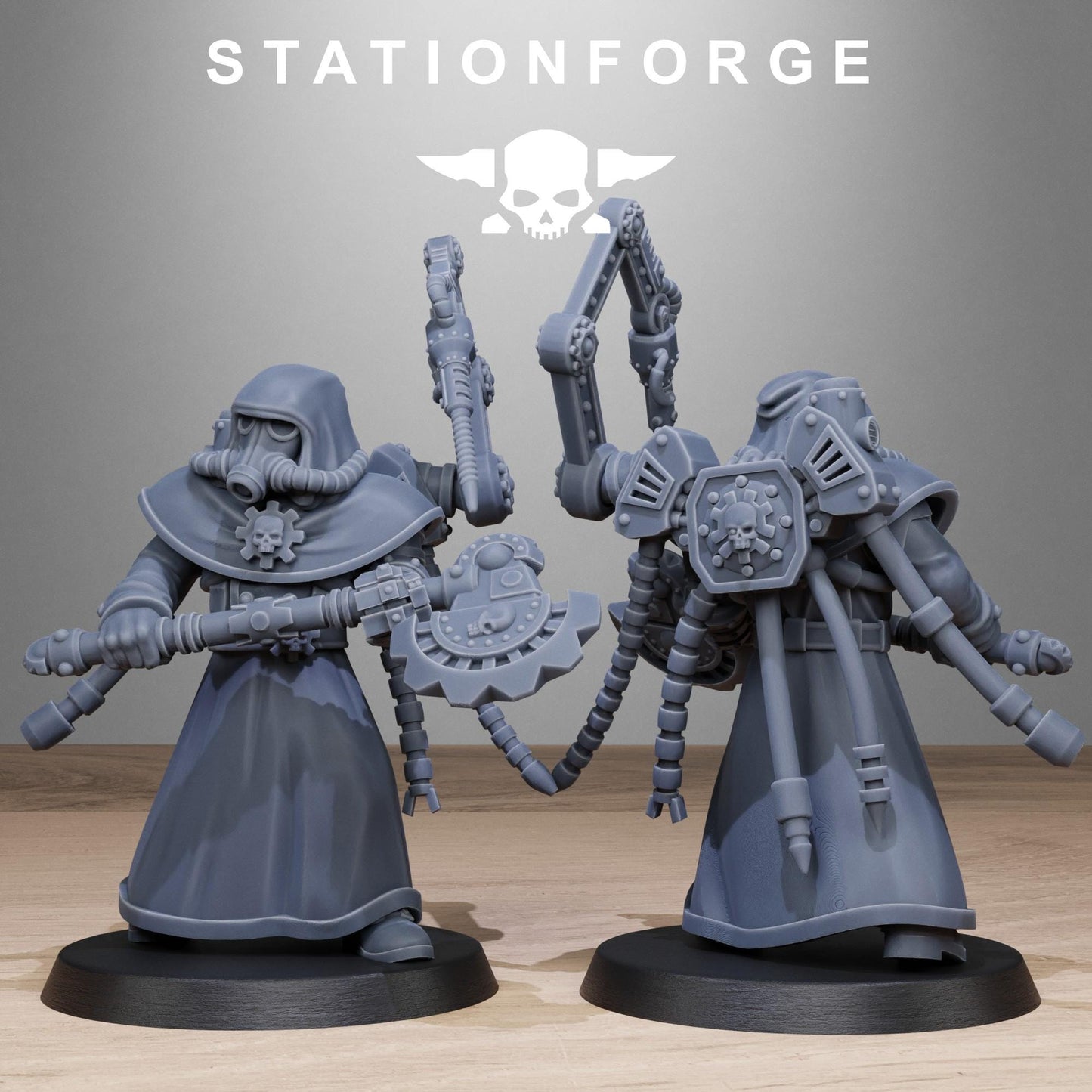 GrimGuard Tech Engineers | Set of 10 Minis | StationForge | 12K Prints