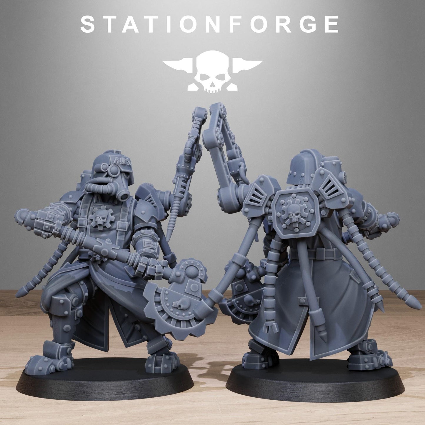 GrimGuard Tech Engineers | Set of 10 Minis | StationForge | 12K Prints