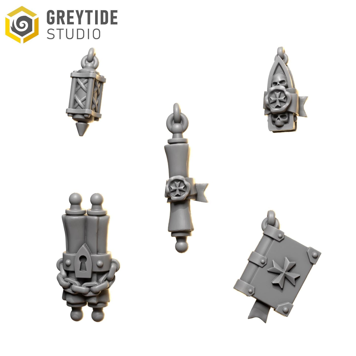 Decorations | Set of 20 Pieces - Terminator Scale | GreyTide Studio - Eternal Crusaders BIG Armour | 12K Prints
