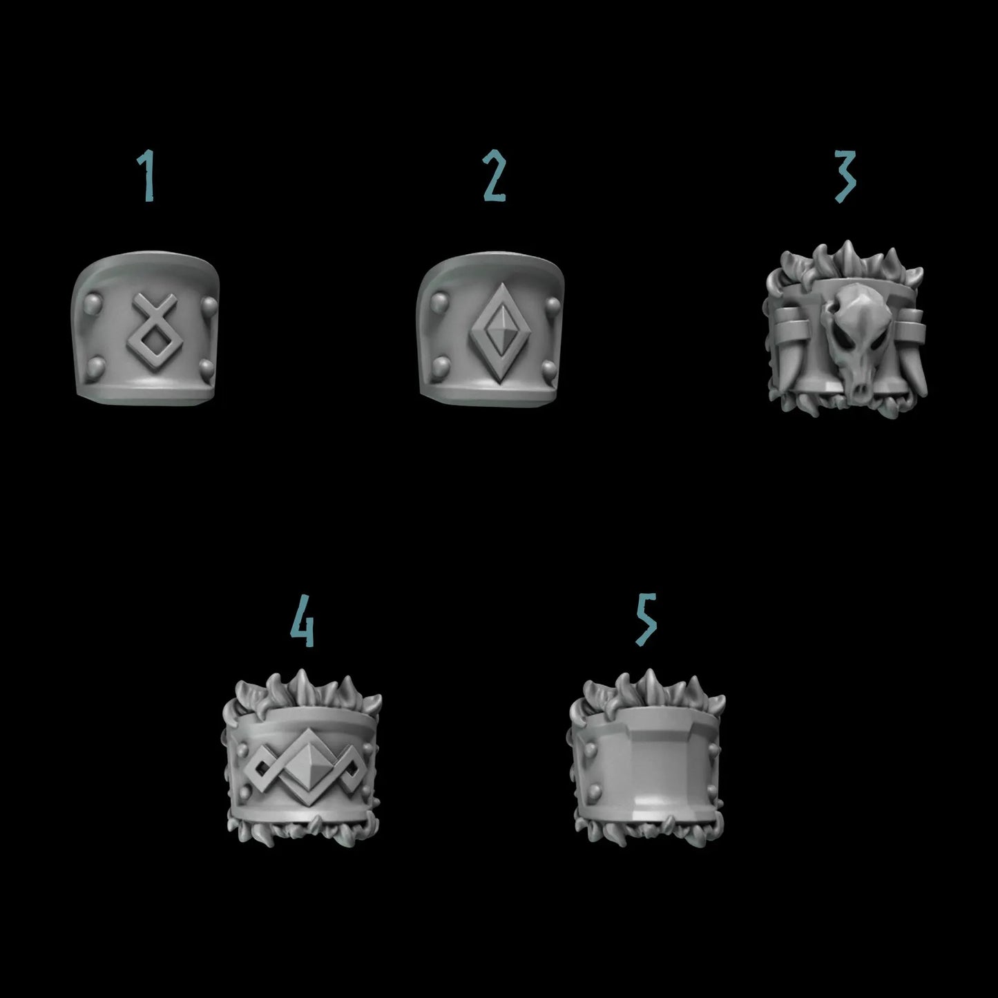 Bracers | Set of 20 Pieces | GreyTide Studio - Primal Hounds