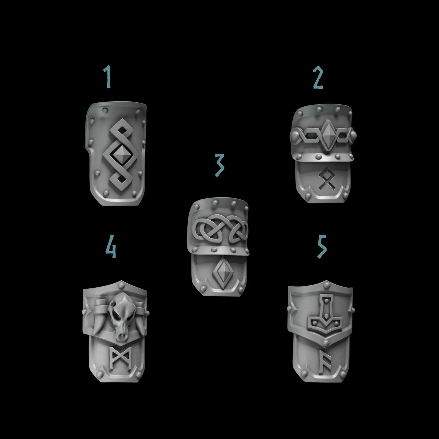 Greaves | Set of 20 Pieces | GreyTide Studio - Primal Hounds