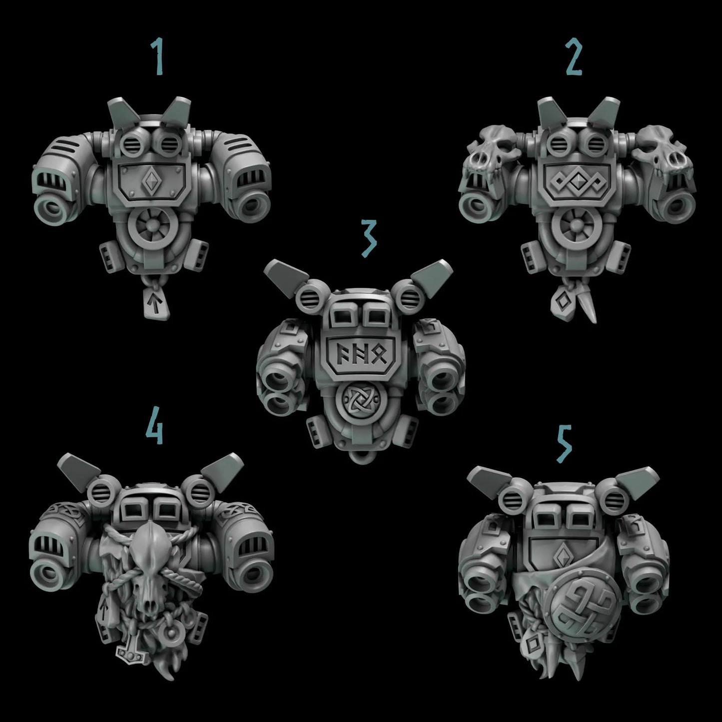 Jetpacks | Set of 5 Pieces | GreyTide Studio - Primal Hounds