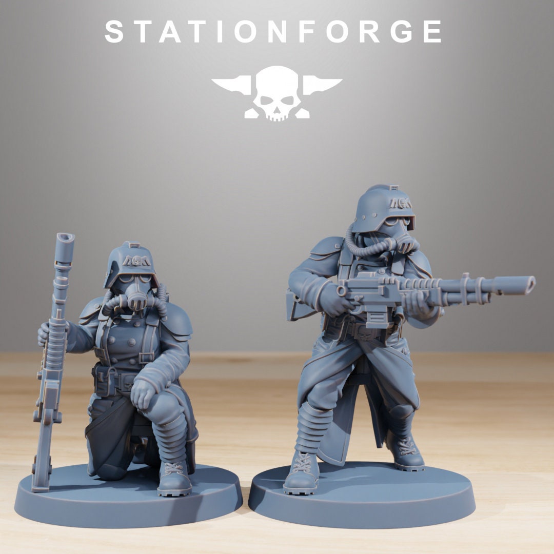GrimGuard Sisters of War | Set of 10 Minis | StationForge | 12K Prints