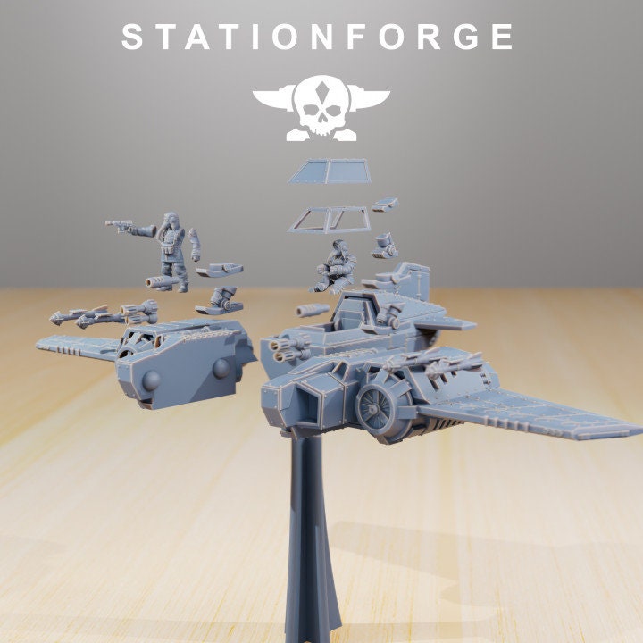 GrimGuard SF-19A Fighter Plane | StationForge | 12K Prints