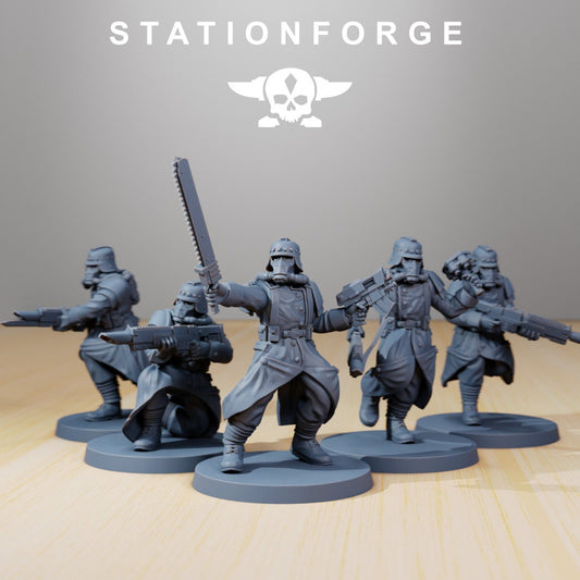 GrimGuard Trench Runners | Set of 5 Minis | StationForge | 12K Prints