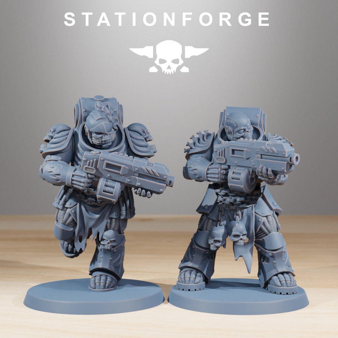 Socratis Doom Reapers | Set of 10 Minis | StationForge | 12K Prints