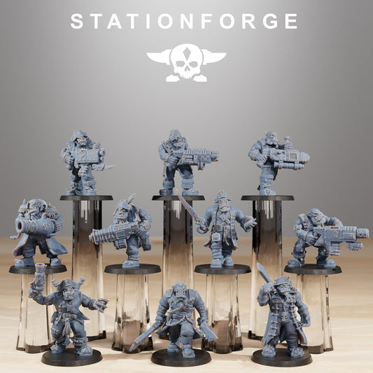 Orkaz Pirates | Set of 10 Minis | StationForge | 12K Prints
