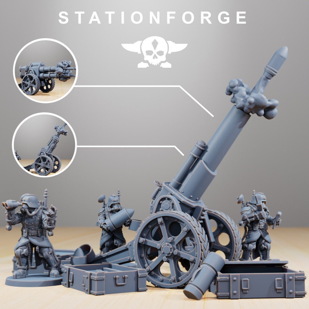 GrimGuard Light Artillery | StationForge | 12K Prints