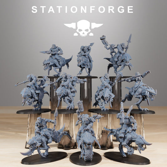 Orkaz Beast Riders | Set of 10 Minis | StationForge | 12K Prints