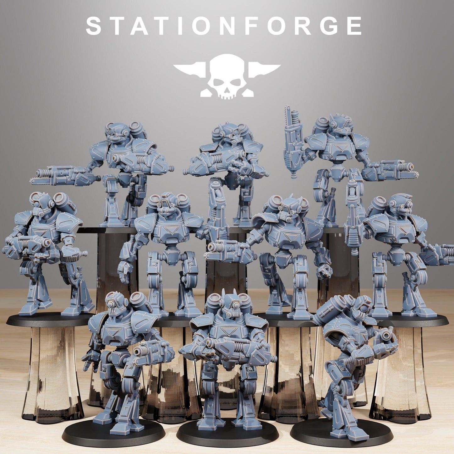 Scavenger Mechanods | Set of 10 Minis | StationForge | 12K Prints