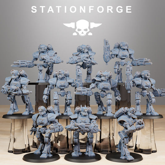 Scavenger Mechanods | Set of 10 Minis | StationForge | 12K Prints