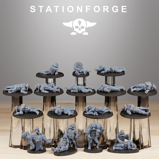 GrimGuard The Fallen | Set of 16 Minis | StationForge | 12K Prints
