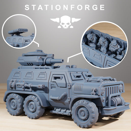 GrimGuard Armored Transport | StationForge | 12K Prints