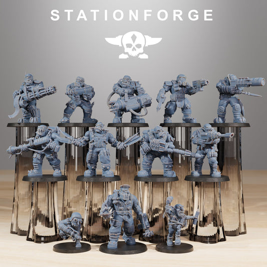 Orkaz Skillers | Set of 12 Minis | StationForge | 12K Prints