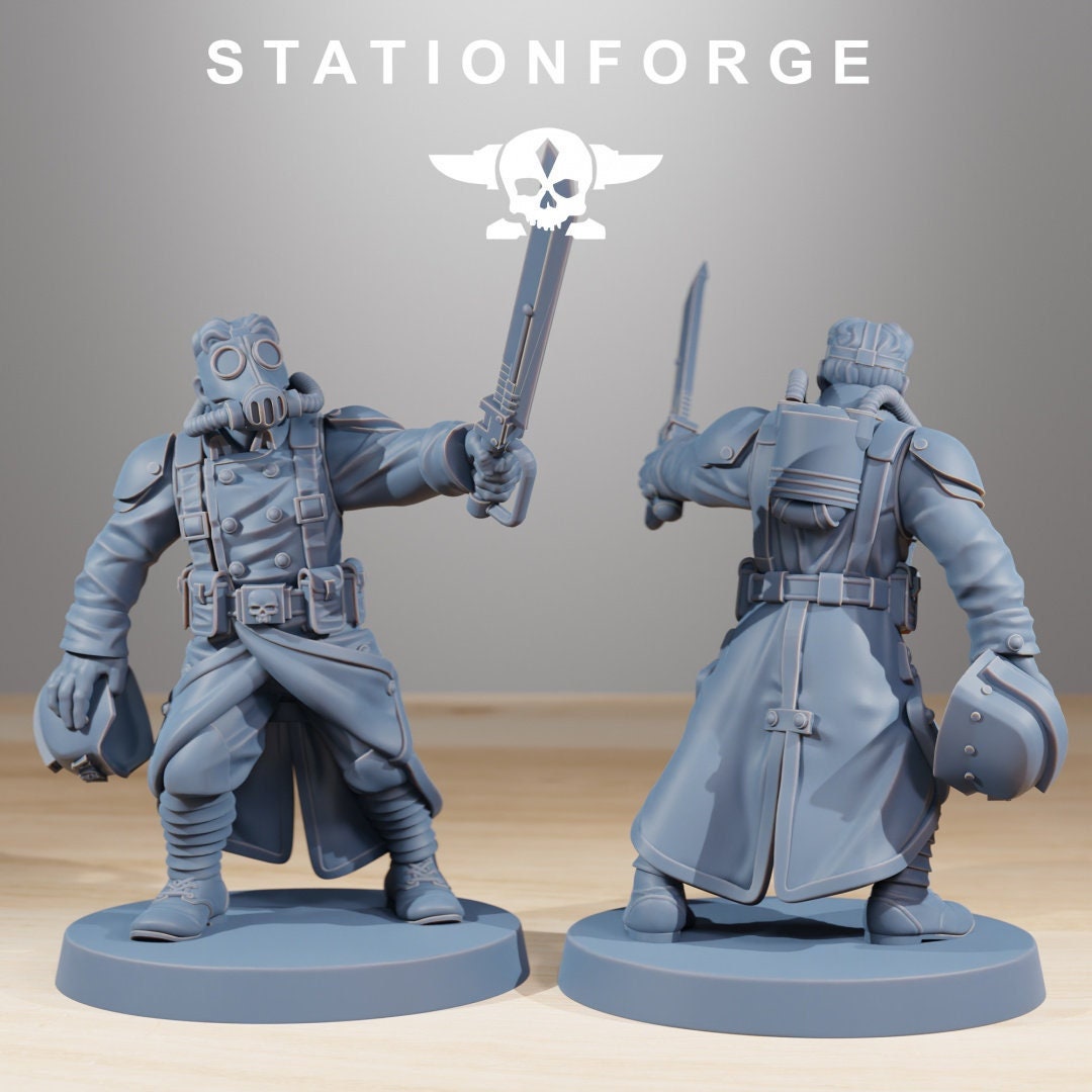 GrimGuard Acolytes | Set of 10 Minis | StationForge | 12K Prints