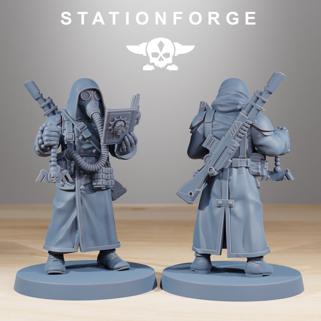 GrimGuard Acolytes | Set of 10 Minis | StationForge | 12K Prints