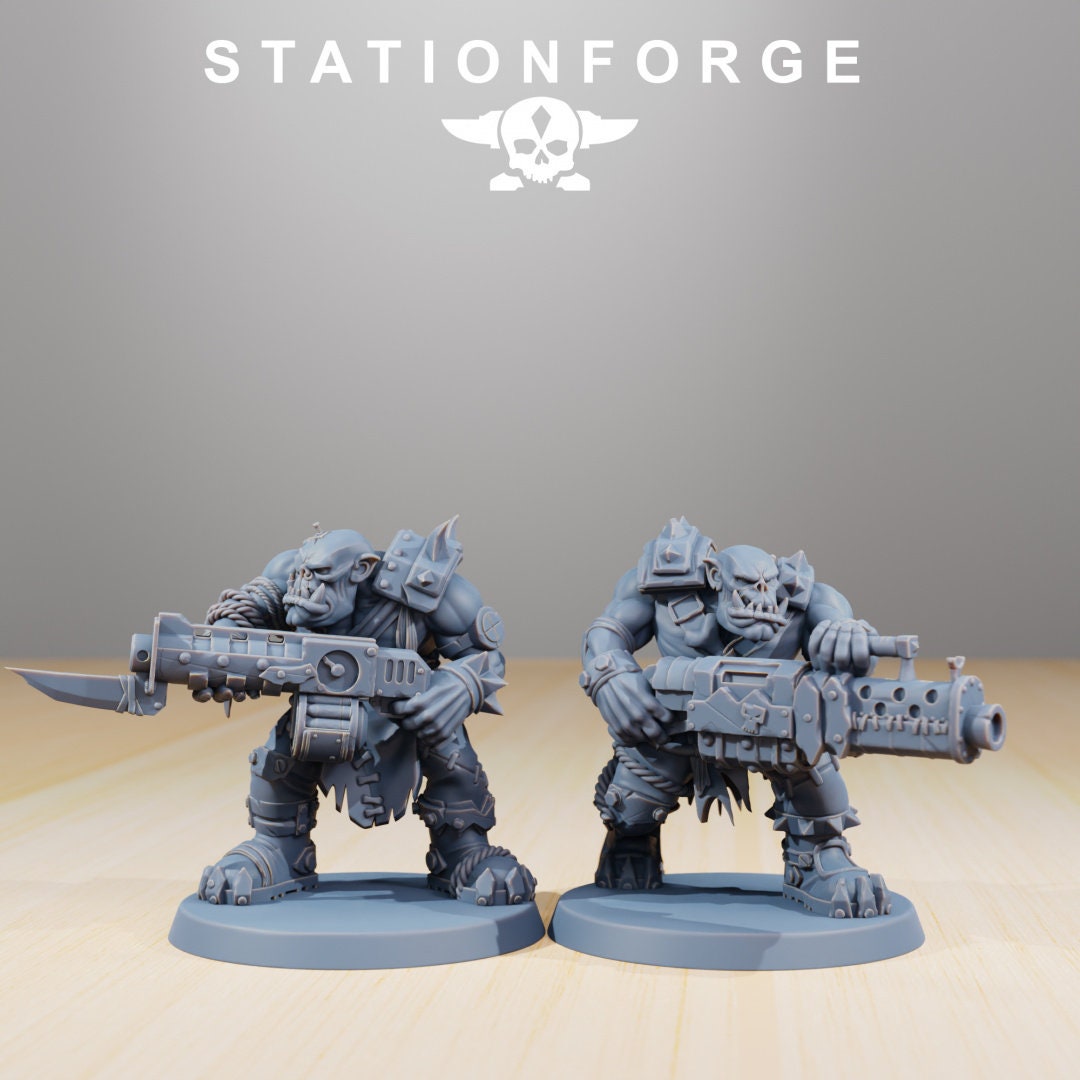 Orkaz Strappas | Set of 10 Minis | StationForge | 12K Prints