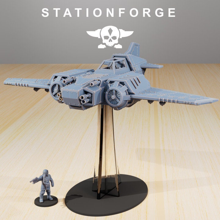 GrimGuard SF-19A Fighter Plane | StationForge | 12K Prints