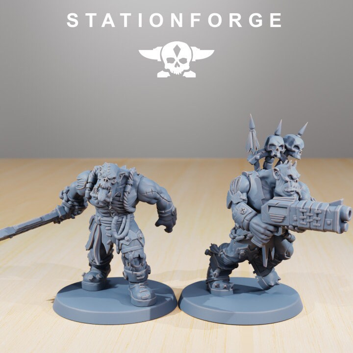 Orkaz Plague Spreadaz | Set of 10 Minis | StationForge | 12K Prints