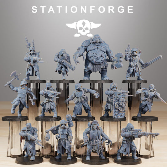 Corrupted Guard | Set of 13 Minis | StationForge | 12K Prints