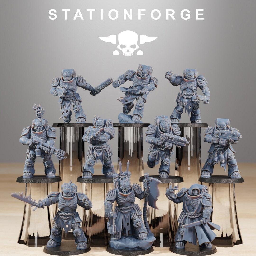 Socratis Doom Reapers | Set of 10 Minis | StationForge | 12K Prints