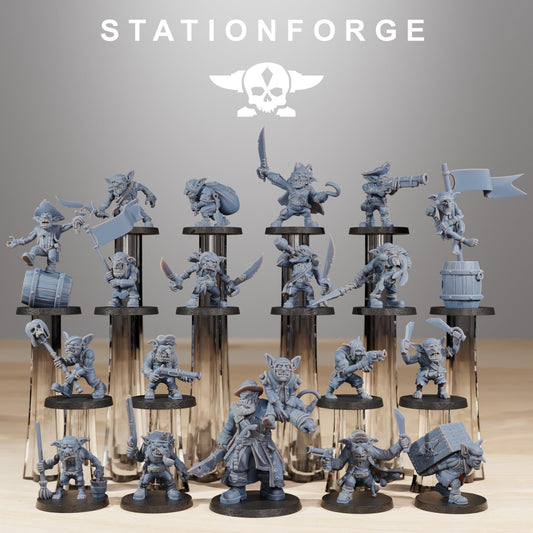 Gobs Pirates | Set of 19 Minis | StationForge | 12K Prints