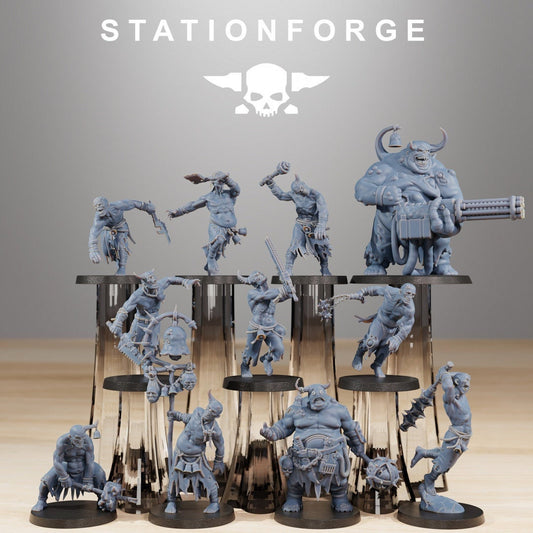 Corrupted Guard Walkers | Set of 11 Minis | StationForge | 12K Prints