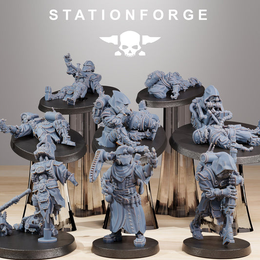 Scavenger Wounded | Set of 8 Minis | StationForge | 12K Prints