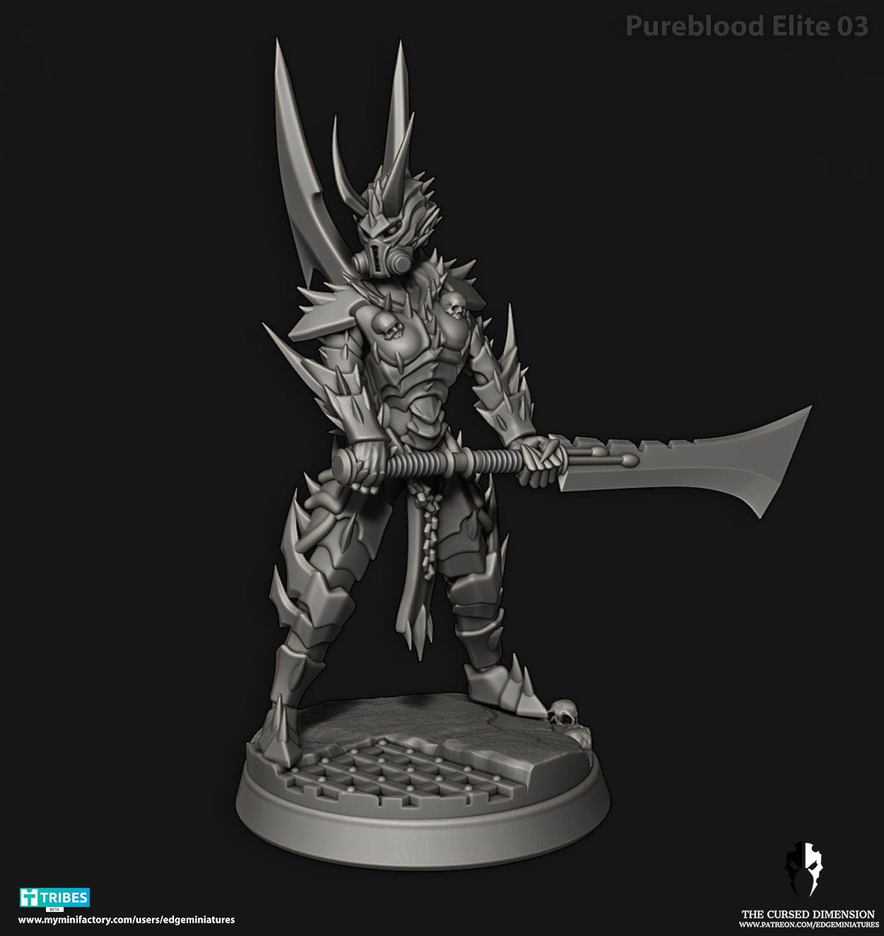 Pureblood Elites | Set of 12 Minis | Edge Miniatures - Cursed Elves | 12K Prints