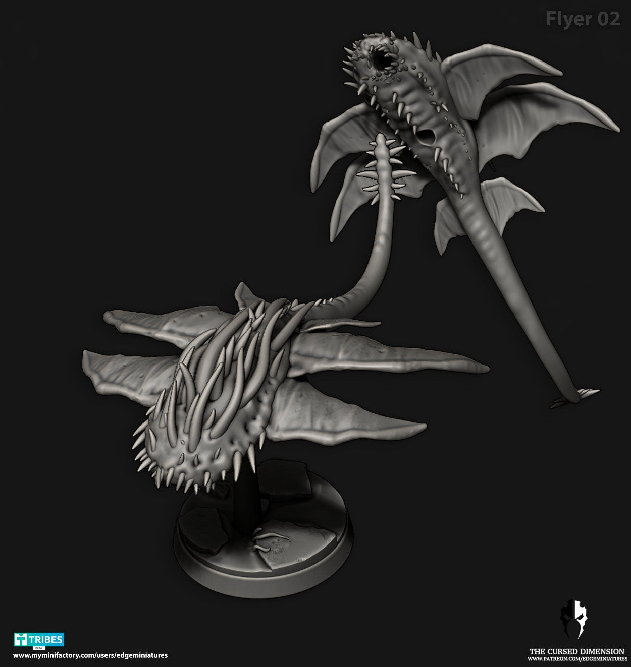 Flyers of Change | Set of 3 Minis | Edge Miniatures - Demons of Change | 12K Prints