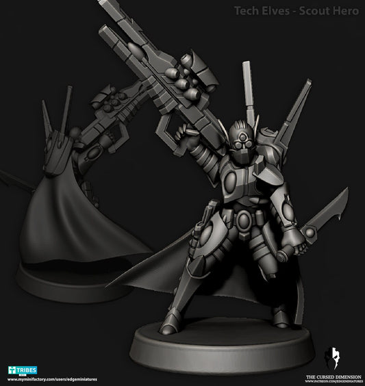 Scout Hero | Edge Miniatures - Tech Elves Assassins | 12K Prints