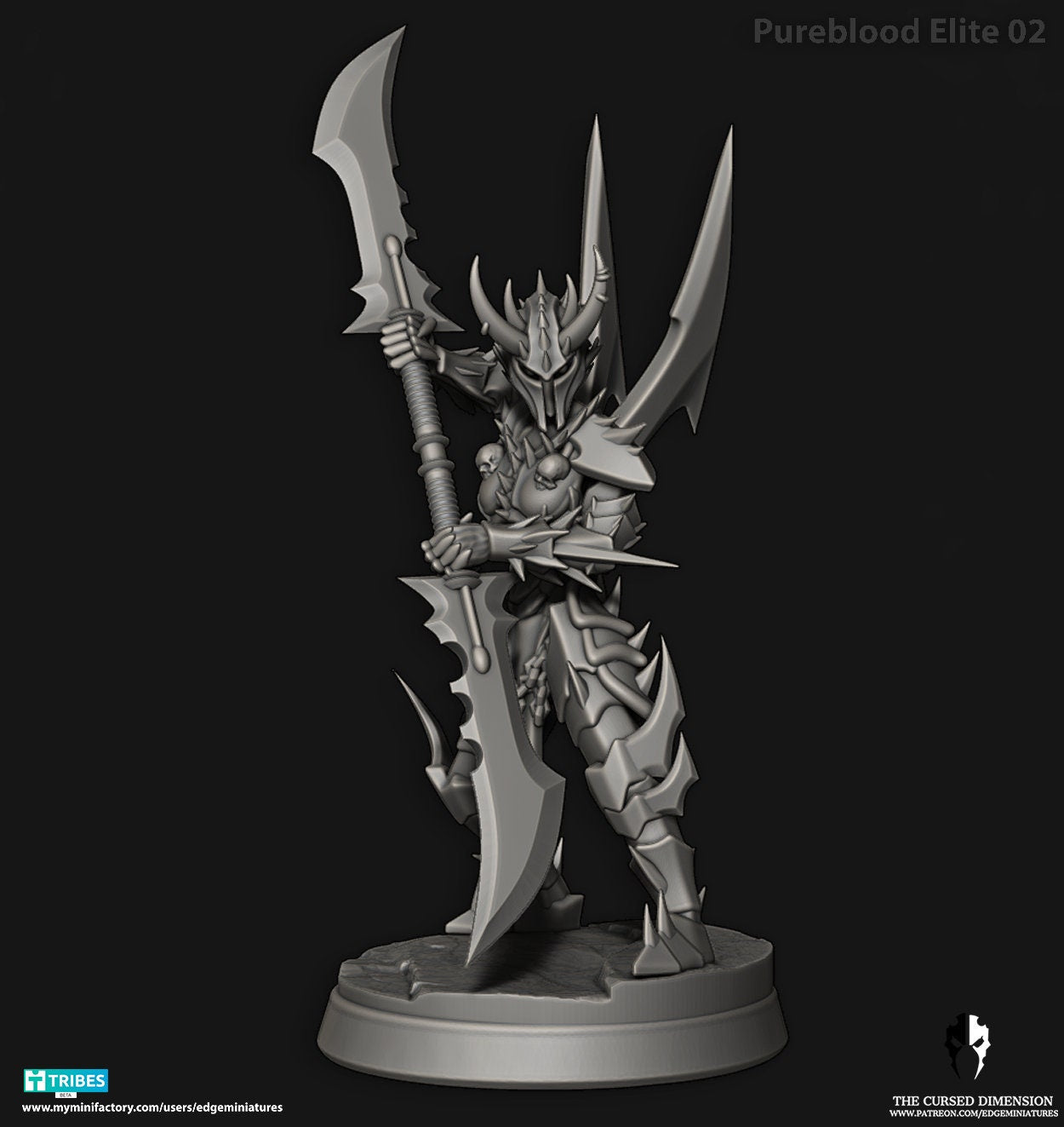 Pureblood Elites | Set of 12 Minis | Edge Miniatures - Cursed Elves | 12K Prints