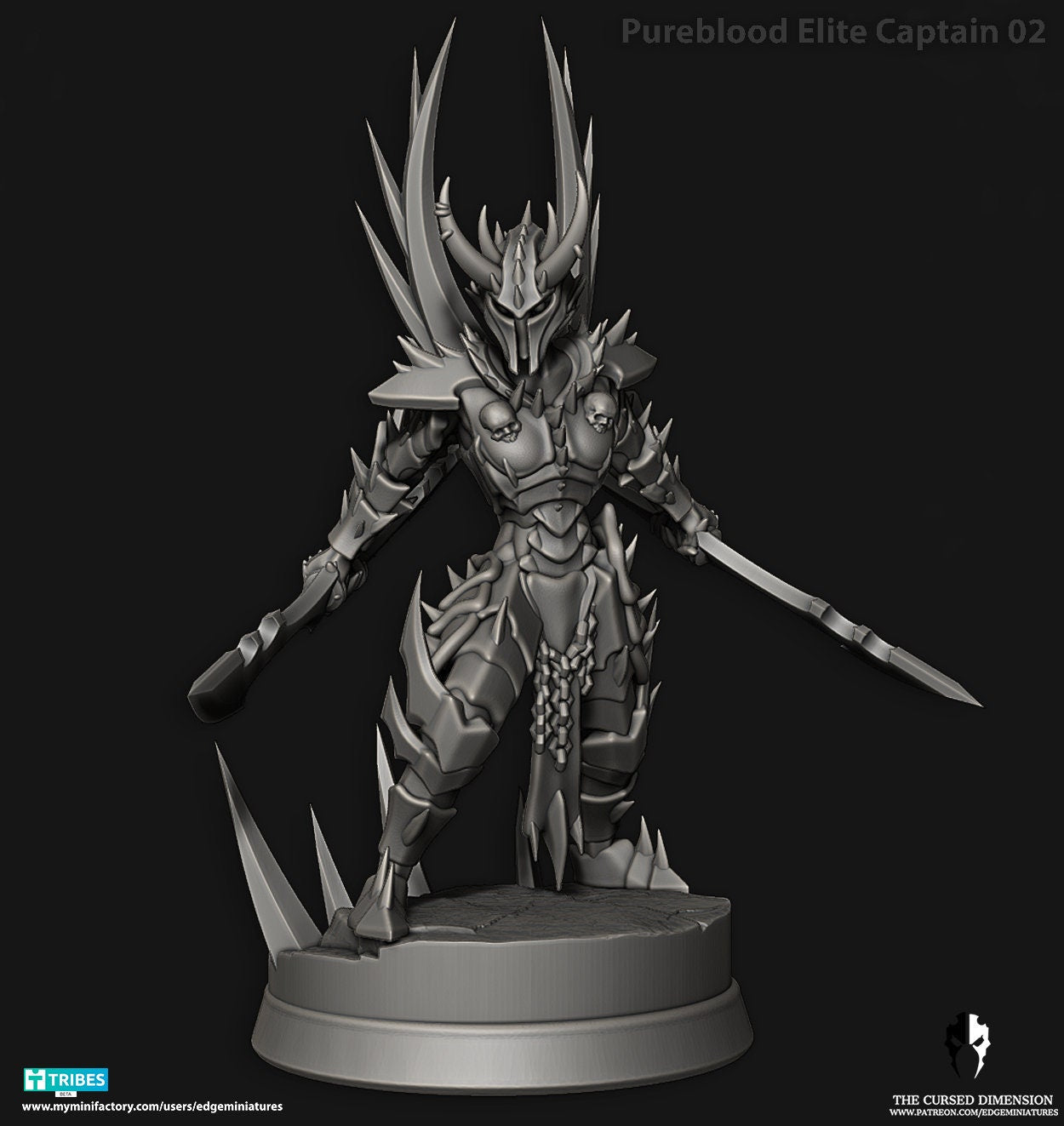 Pureblood Elites | Set of 12 Minis | Edge Miniatures - Cursed Elves | 12K Prints