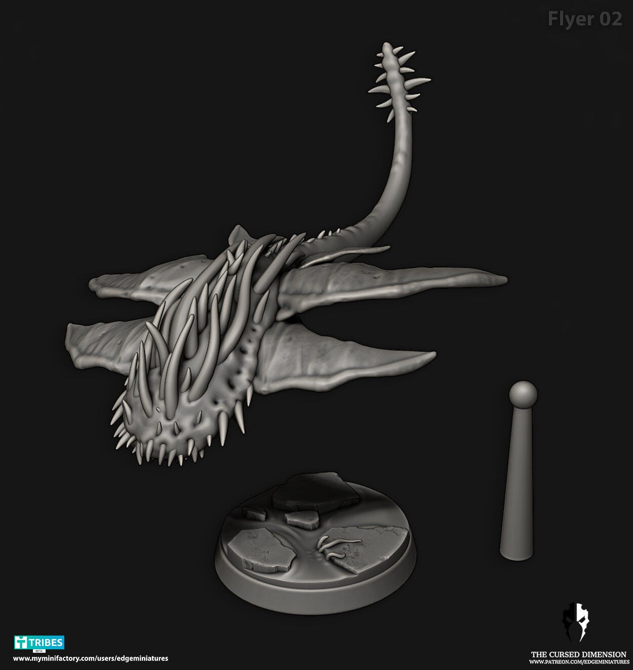 Flyers of Change | Set of 3 Minis | Edge Miniatures - Demons of Change | 12K Prints