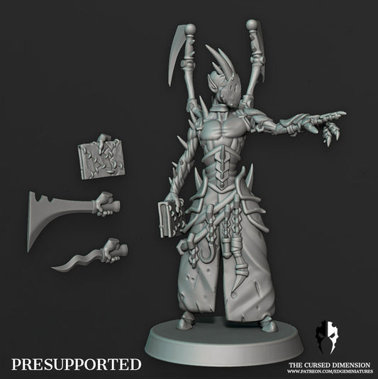 Flesh Wizard Coven Leader #6 | Edge Miniatures - Cursed Elves | 12K Prints