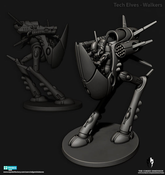 Walkers | Edge Miniatures - Tech Elves Heavy Support | 12K Prints