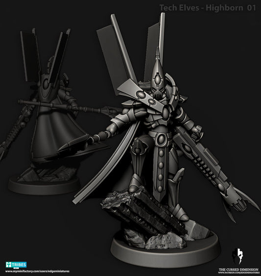 Highborn #1 | Edge Miniatures - Tech Elves Elites | 12K Prints