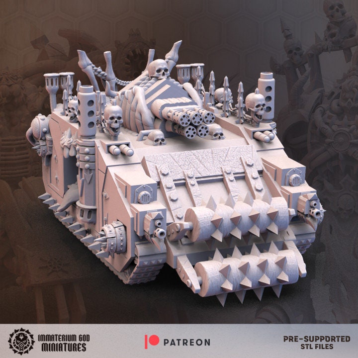 Carrion Assault Tank | Desert Scavengers | Immaterium God Miniatures | 12K Prints