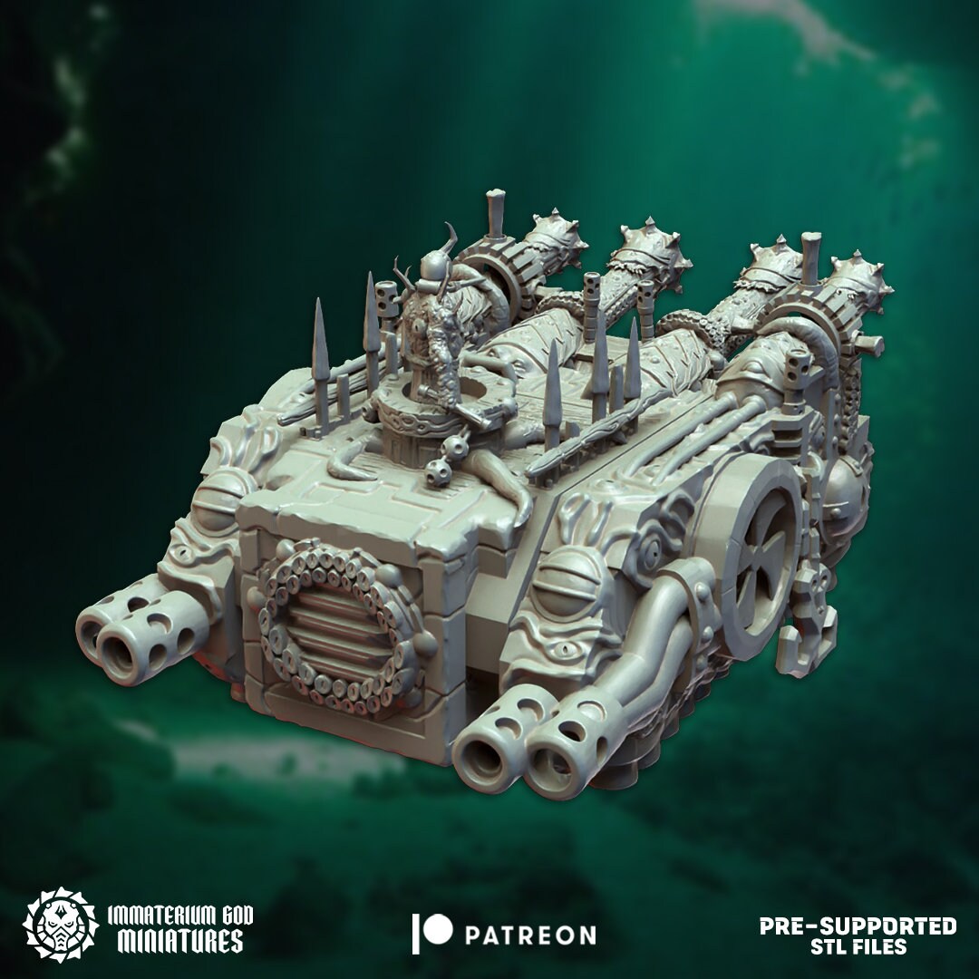 Putrid Boat | Echoes From The Abyss | Immaterium God Miniatures | 12K Prints