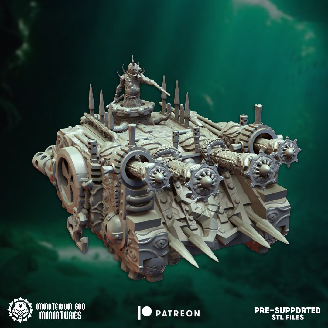 Putrid Boat | Echoes From The Abyss | Immaterium God Miniatures | 12K Prints