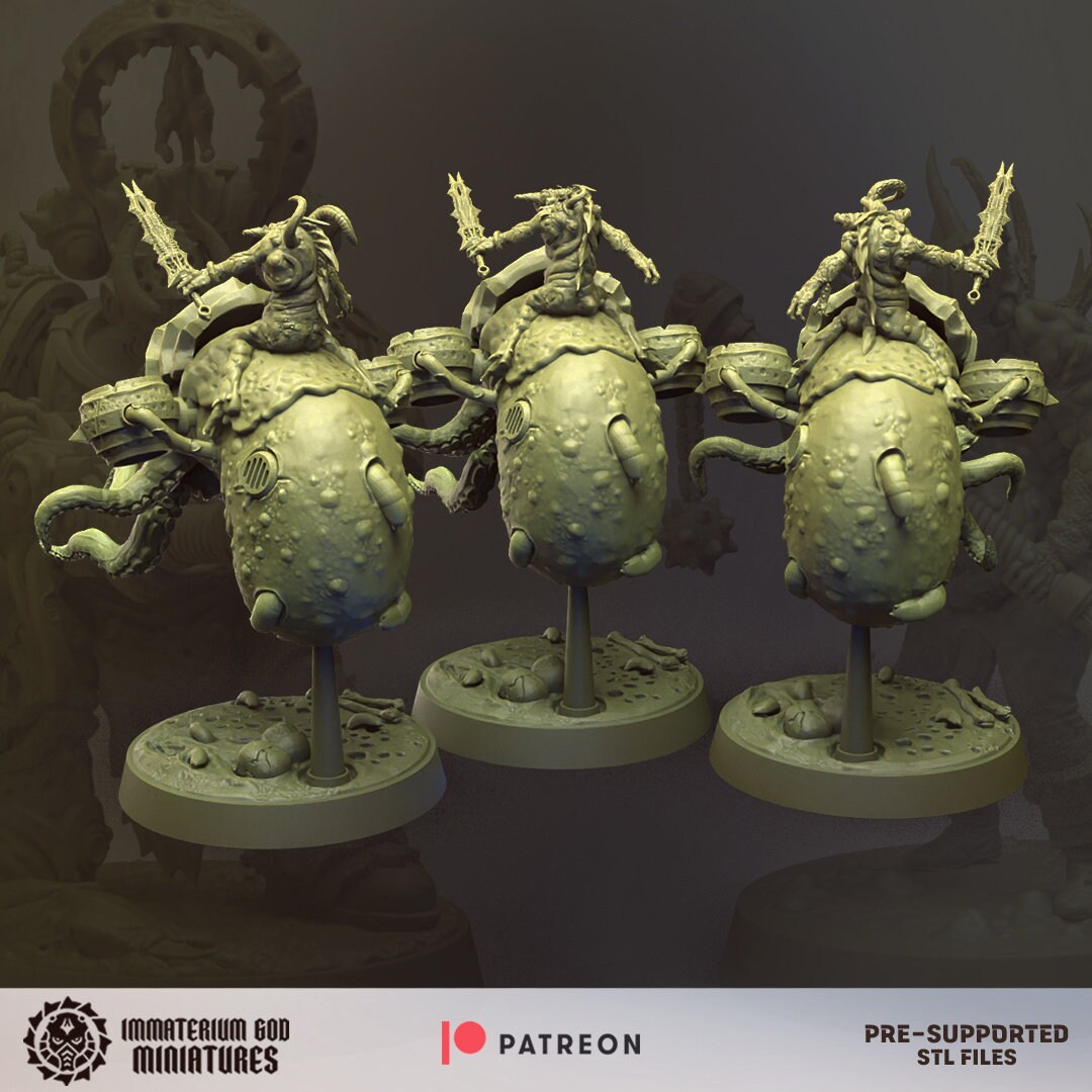Blind Riders | Sons of Decay | Immaterium God Miniatures | 12K Prints