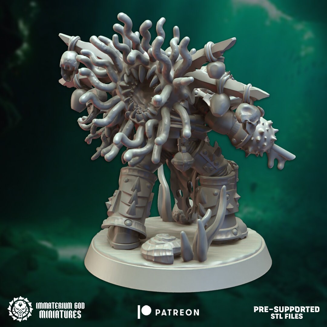 Abyssal Biologist | Echoes From The Abyss | Immaterium God Miniatures | 12K Prints